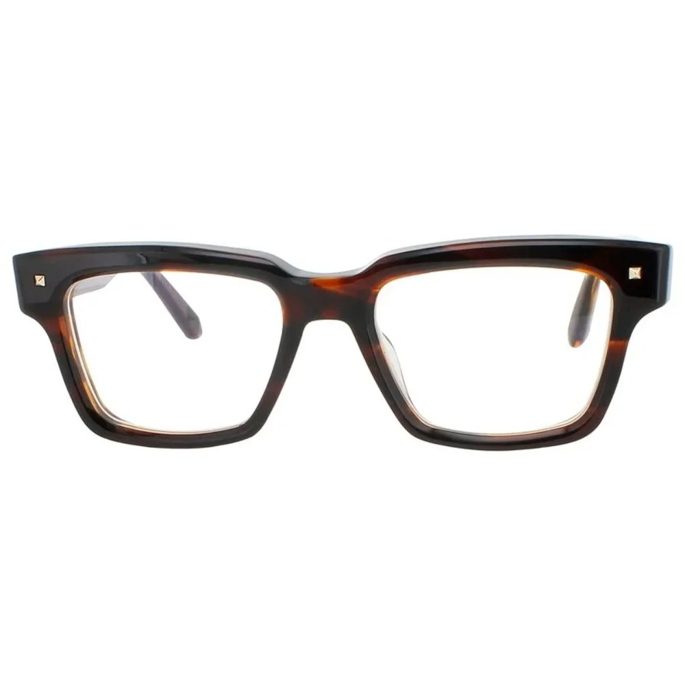 NWT VALENTINO EYEGLASSES SQUARE UNISEX HAVANA EYEWEAR